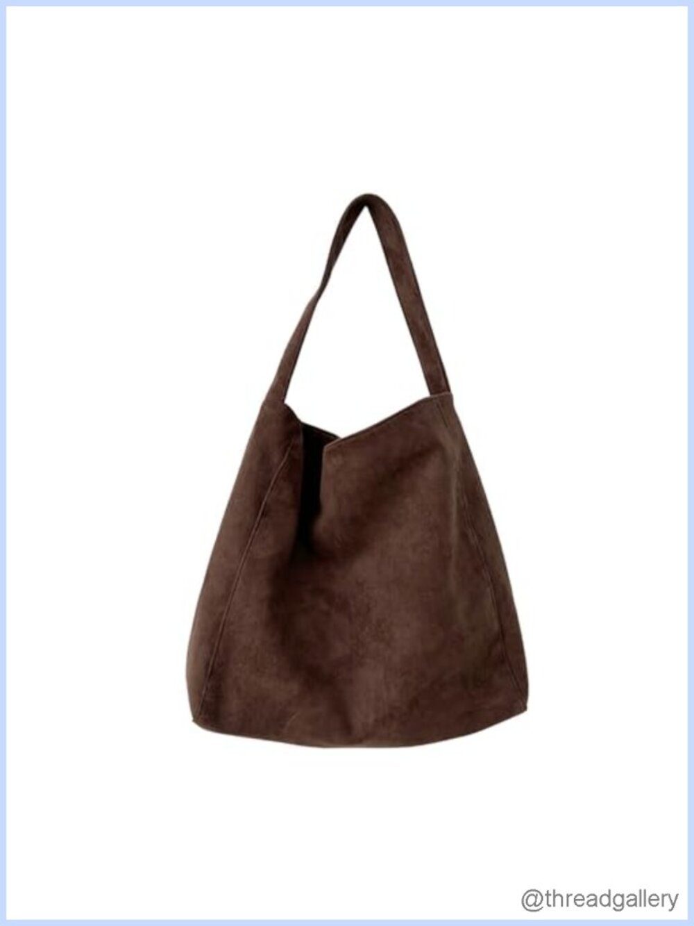 Large Slouchy Faux Suede Hobo Tote Bag Shoulder Travel Purse - Picture 1 of 6